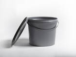 2.25 L food grade round plastic bucket (container) from Ukrainian manufacturer - Prime Box