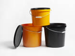 11.3 L round plastic bucket (container) with lid from Ukrainian manufacturer - Prime Box