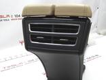 Центральная консоль в сборе (подлокотник TAN BASE подстаканик PIANO BLK CHR. ) Tesla model - фото 2