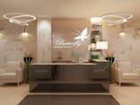 Design for office, bank, restaurant, bar, beauty salon
