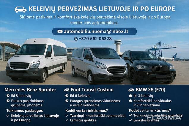 Keleivių pervežimo paslaugos Lietuvoje ir Europoje