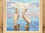 Oil painting Pelikans 47x47 - фото 2