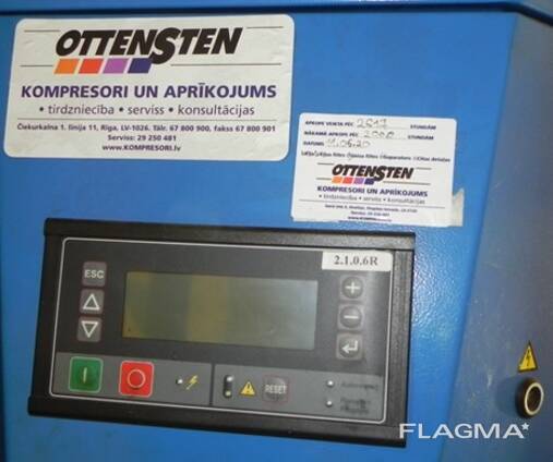 Oro kompresorius Abac55-10-400 (Italija) 20 pėdų konteineryje, puikios būklės, 2014 m.