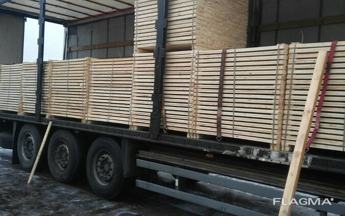 Pallet (container) boards with and without chamfers, pallets (used)