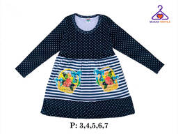 Платье для девочек с картиной Фрукты