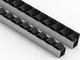 Roller track flow rail roller gravity conveyor rail type 100/33 L=2000mm - фото 2
