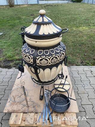 Tandoor GREECE 100L | Antikvarinė šamotinė kepsninė-==
